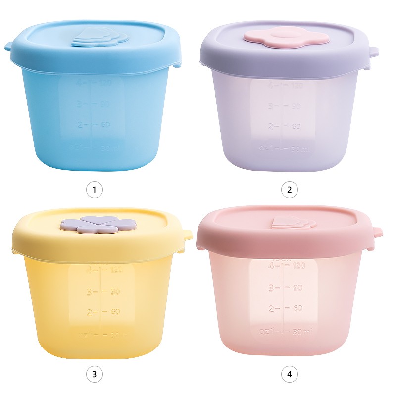Baby Food Container Supplier - 120ml Unbreakable Microwavable