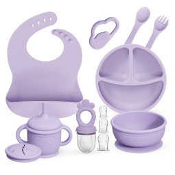 Weaning Set Supplier - 10 Piece Suction Plate Cutlery