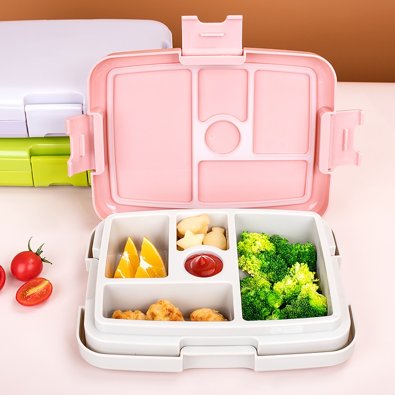 Kids Lunch Box Manufacturer - Rectangle Pp 5 Compartments