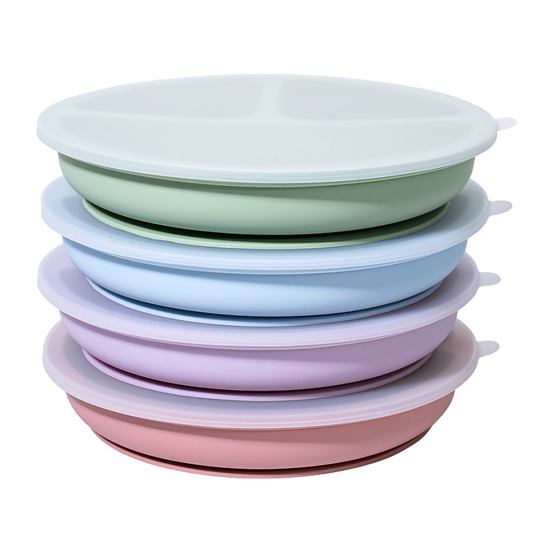 Baby Feeding Set Factory - Divided Plate Suction Design