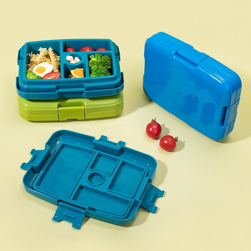 Kids Bento Box Factory - Sectioned Compartment Plastic Lid