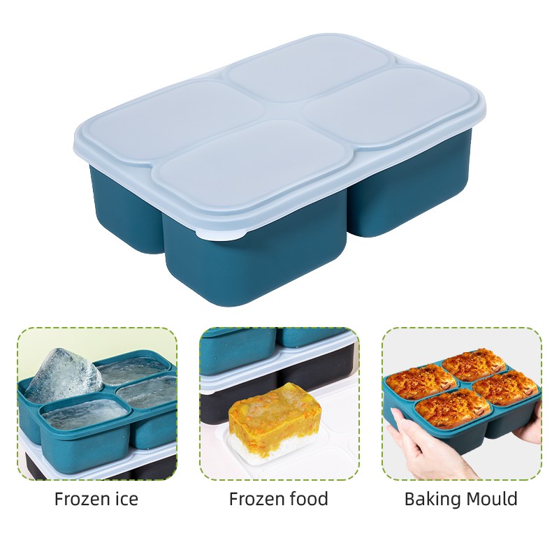 Rectangular Ice Tray Factory - 4-Grid Butter Whiskey Mold