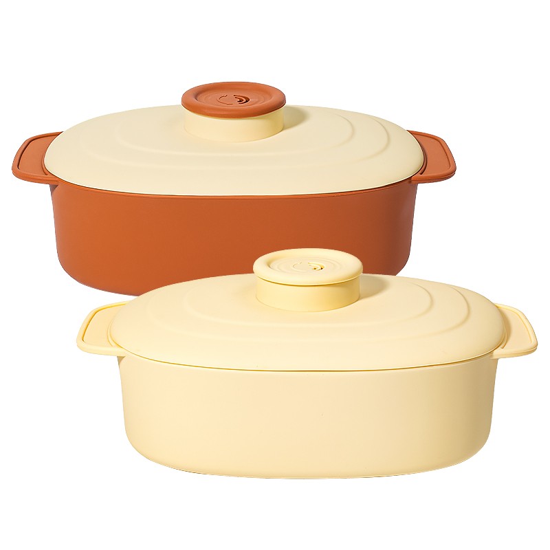 Silicone Steamer Manufacturer - 1300ml Handle Lid Basket