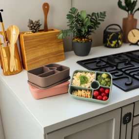 Bento Lunchbox Manufacturer - 5 Compartment Leakproof 1000ml