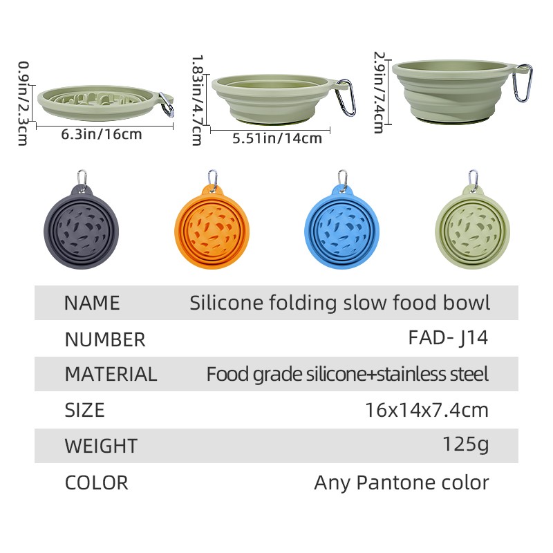 Collapsible Pet Bowl Supplier - Food Grade Eco-friendly