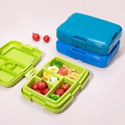 Kids Bento Box Factory - Sectioned Compartment Plastic Lid