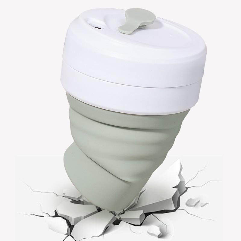 Travel Coffee Cup Supplier - 12OZ Telescopic Silicone Mug