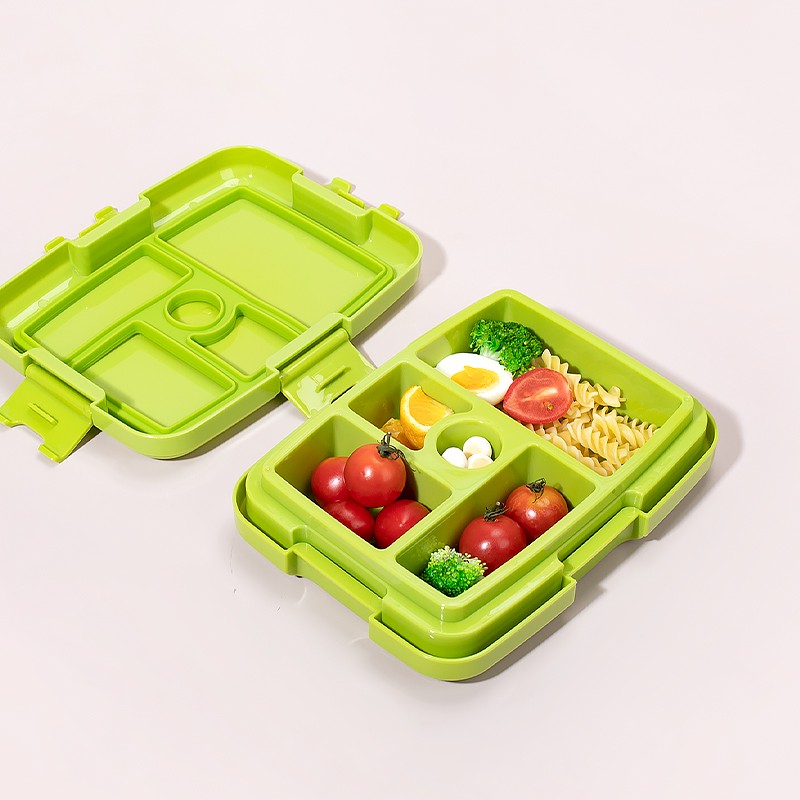 Kids Bento Box Factory - Sectioned Compartment Plastic Lid