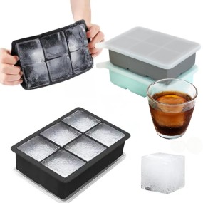 Ice Cube Tray Manufacturer - Flexible 6 Cavities Lid