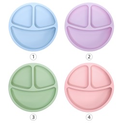Baby Feeding Set Factory - Divided Plate Suction Design