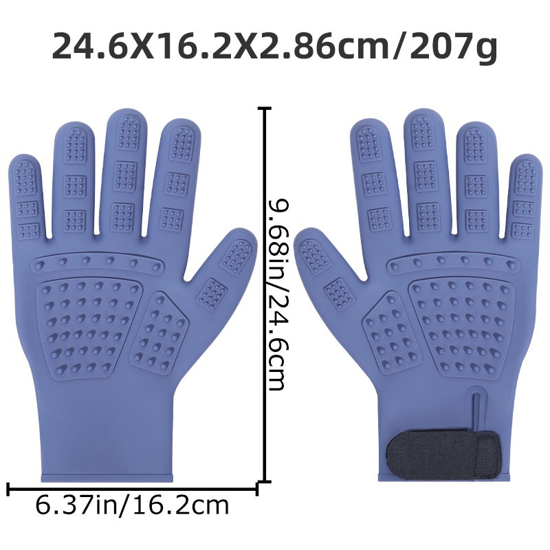 Dog Brush Gloves Factory - Reusable Silicone Cleaning