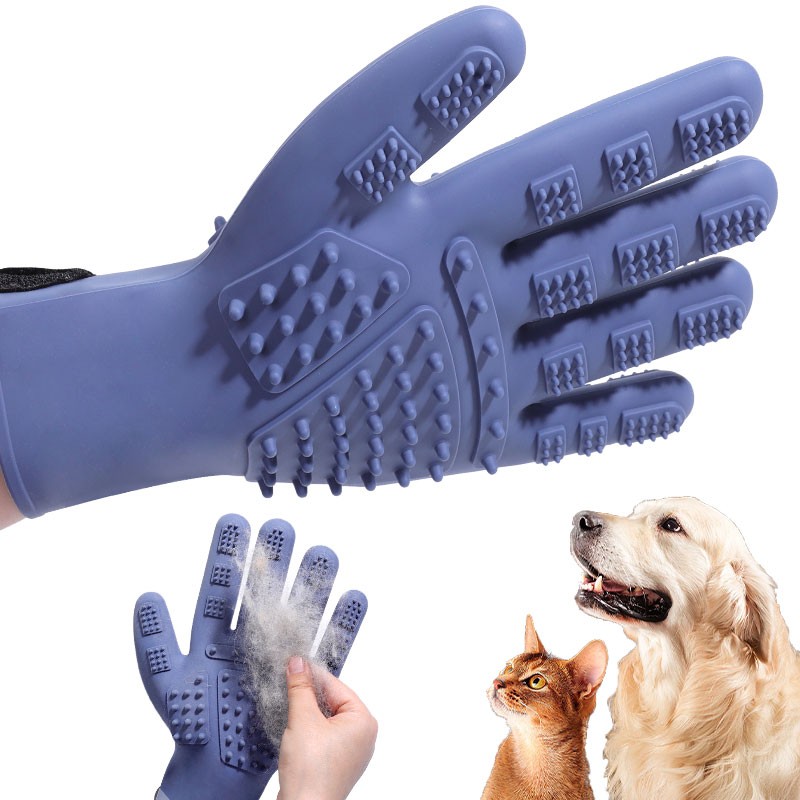Dog Brush Gloves Factory - Reusable Silicone Cleaning