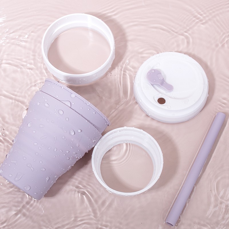 Travel Coffee Cup Supplier - 12OZ Telescopic Silicone Mug