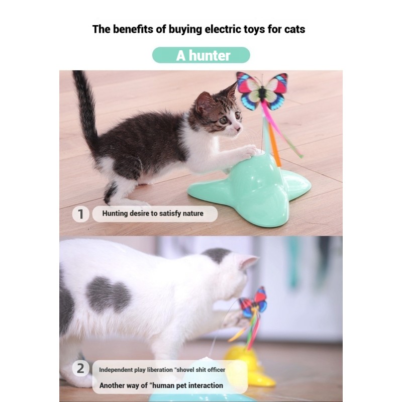 Electric Cat Toy Manufacturer - OEM Interactive Butterfly Design