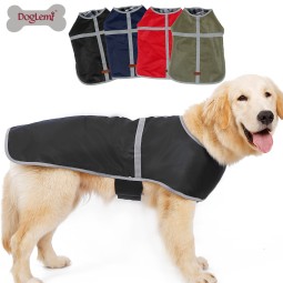 Reflective Dog Jacket Factory - Reversible Striped Pattern Spring