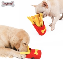 Dog Snuffle Toy Manufacturer - Fries Design Felt IQ Training