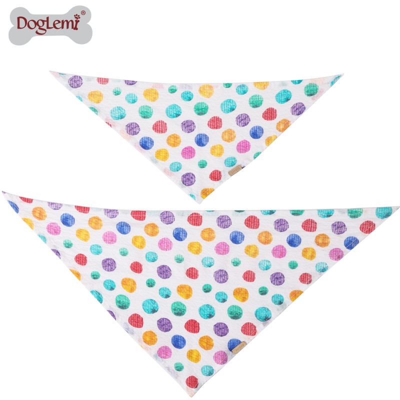 Dog Bandana Supplier - Custom Logo Cotton Printed Summer