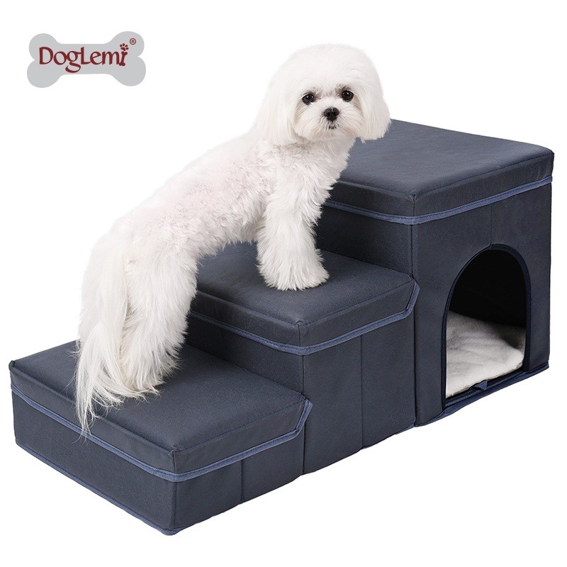 Dog Stairs Factory - 3-Tier Soft Modern Leather