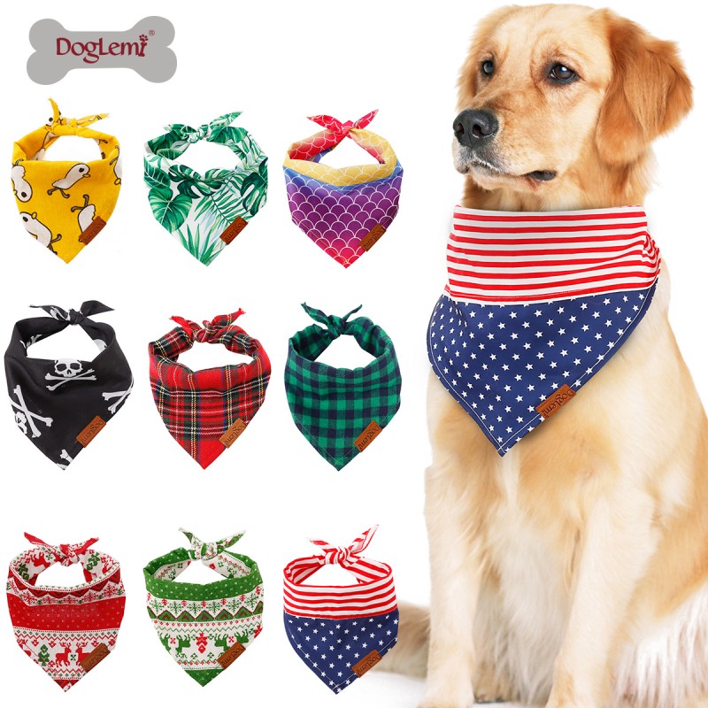 Pet Bow Tie Supplier - Various Pattern Print Collar Scarf