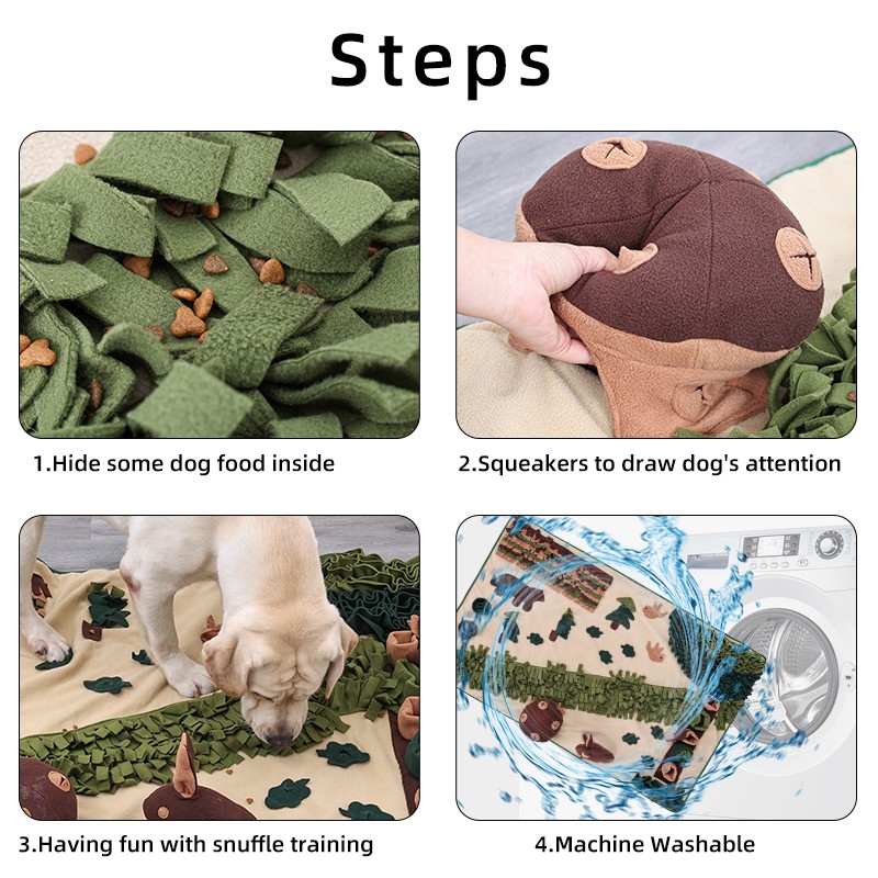 Dog Snuffle Mat Manufacturer - Anti-slip Forest Design