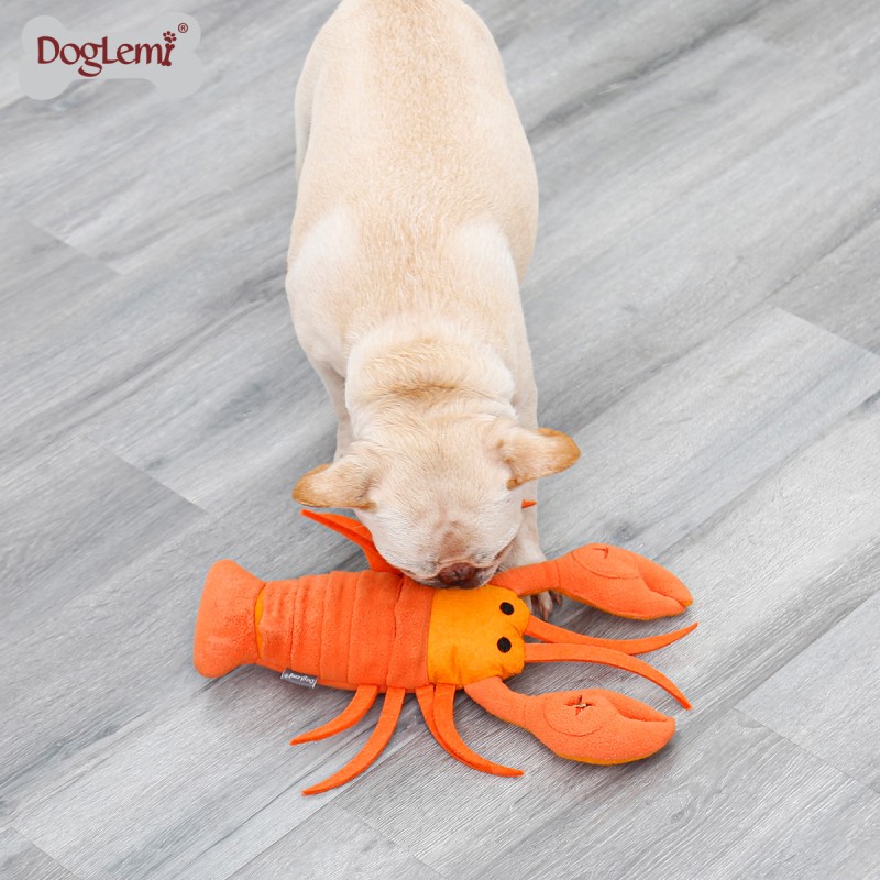 Dog Snuffle Toy Manufacturer - Lobster Design Nylon Washable
