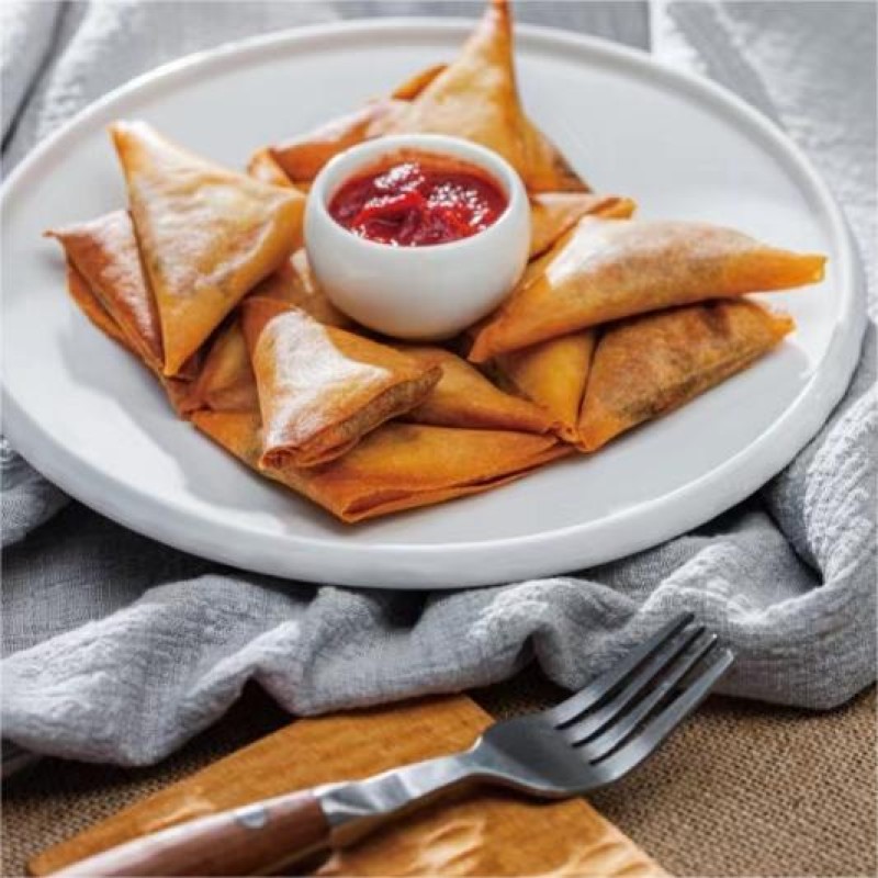IQF Frozen Vegetable Samosa Factory - Traditional Snacks Curry Triangle Roll