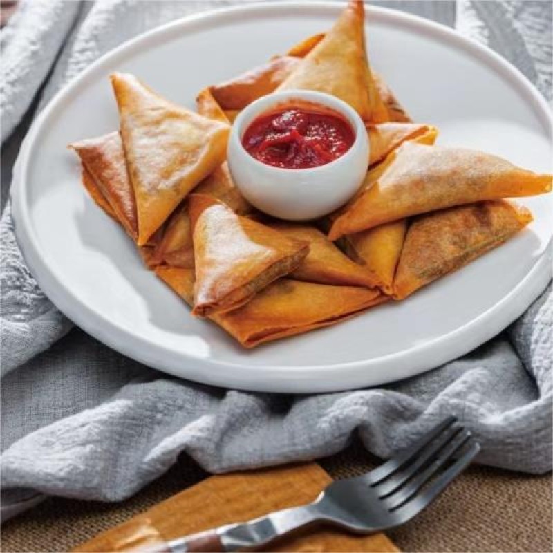 IQF Frozen Vegetable Samosa Factory - Traditional Snacks Curry Triangle Roll