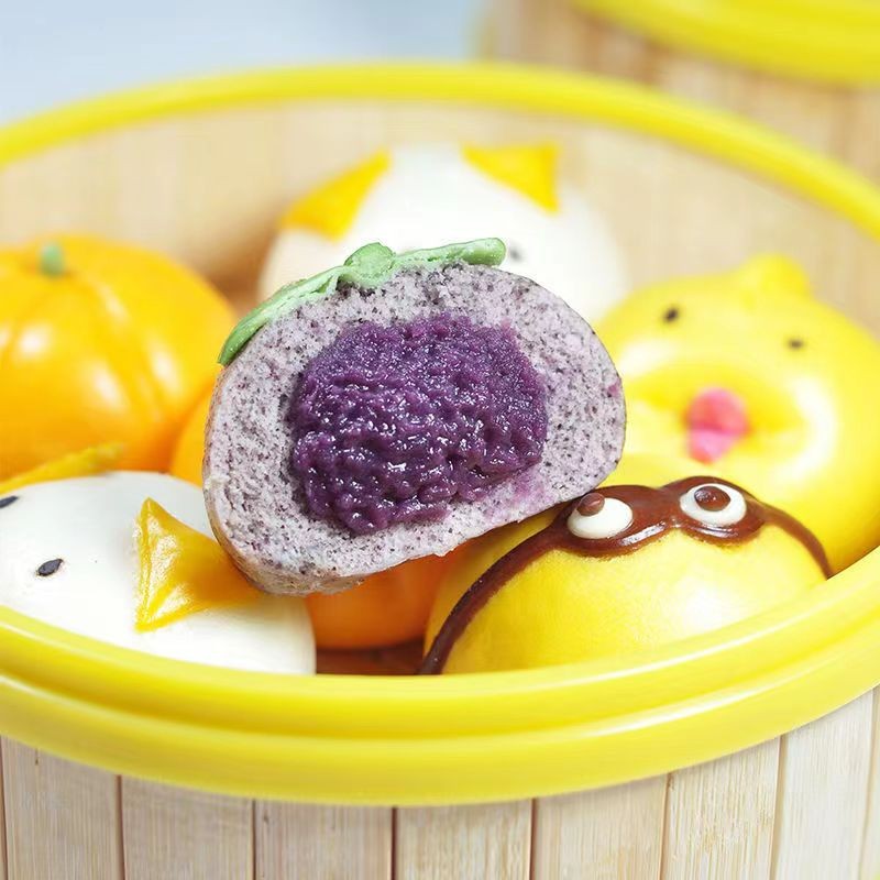 Cartoon Bun Factory - Cute Breakfast Frozen Steamed Bread Wholesale Chinese Snack