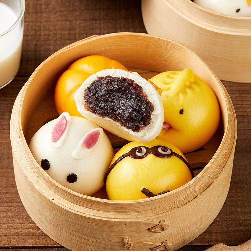 Cartoon Bun Factory - Cute Breakfast Frozen Steamed Bread Wholesale Chinese Snack