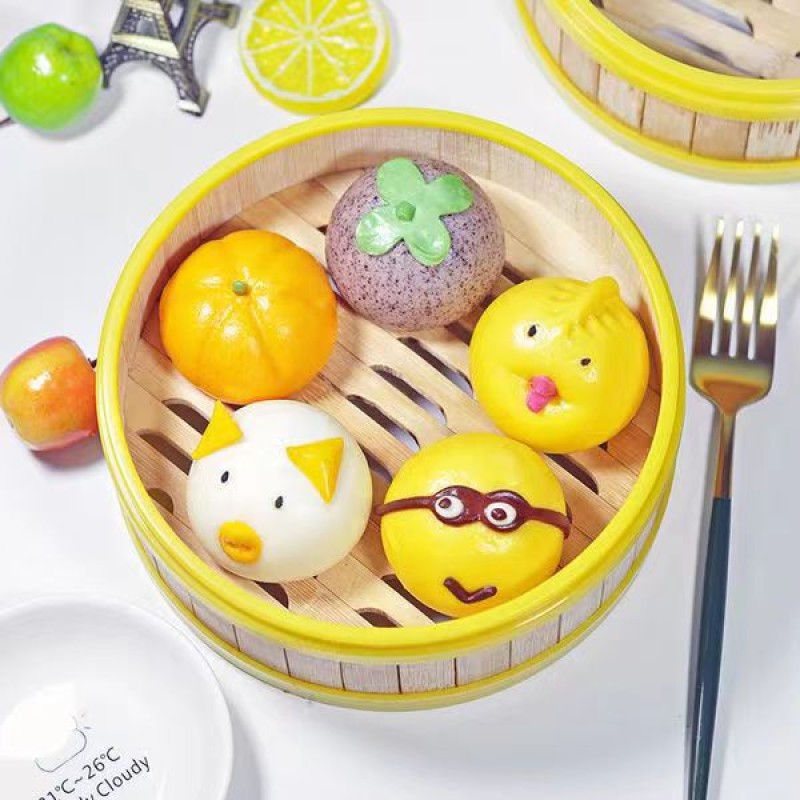 Cartoon Bun Factory - Cute Breakfast Frozen Steamed Bread Wholesale Chinese Snack