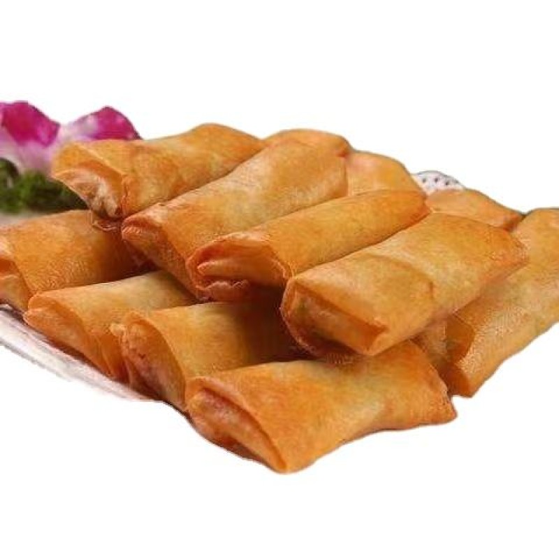 Frozen Spring Rolls Factory - Vegetarian Crispy Box Packaging Chinese Snacks