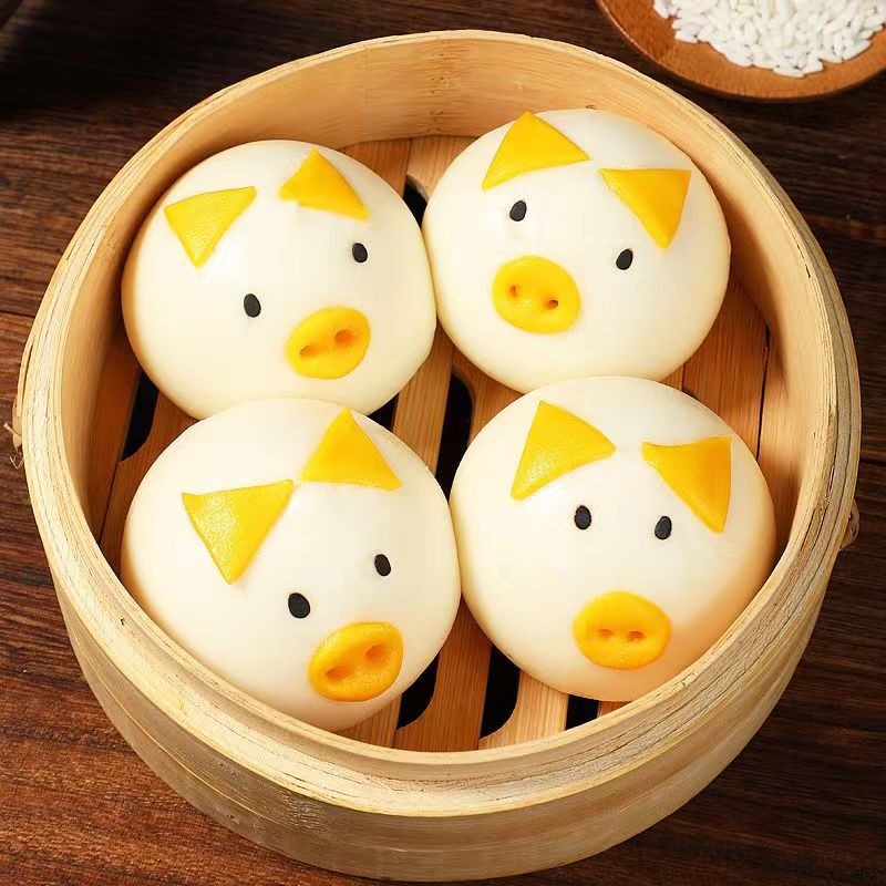 Cartoon Bun Factory - Cute Breakfast Frozen Steamed Bread Wholesale Chinese Snack