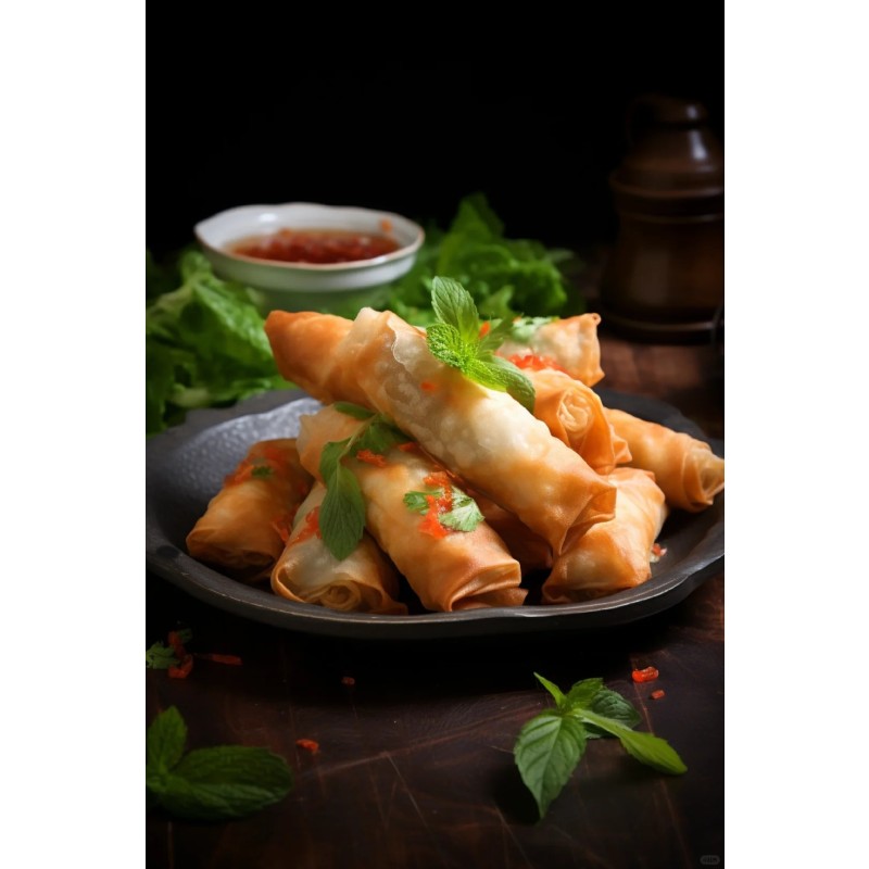 IQF Spring Rolls Supplier - Halal Vegetarian Instant Food Crispy Sweets