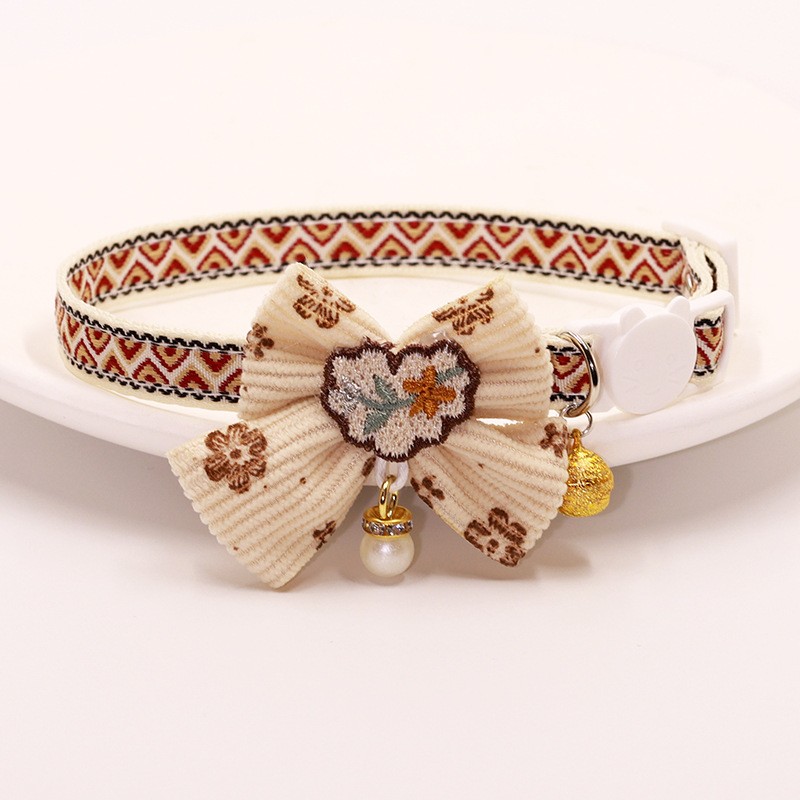 Cat Necklace Manufacturer - OEM Bell Bead Lace Bow Tie