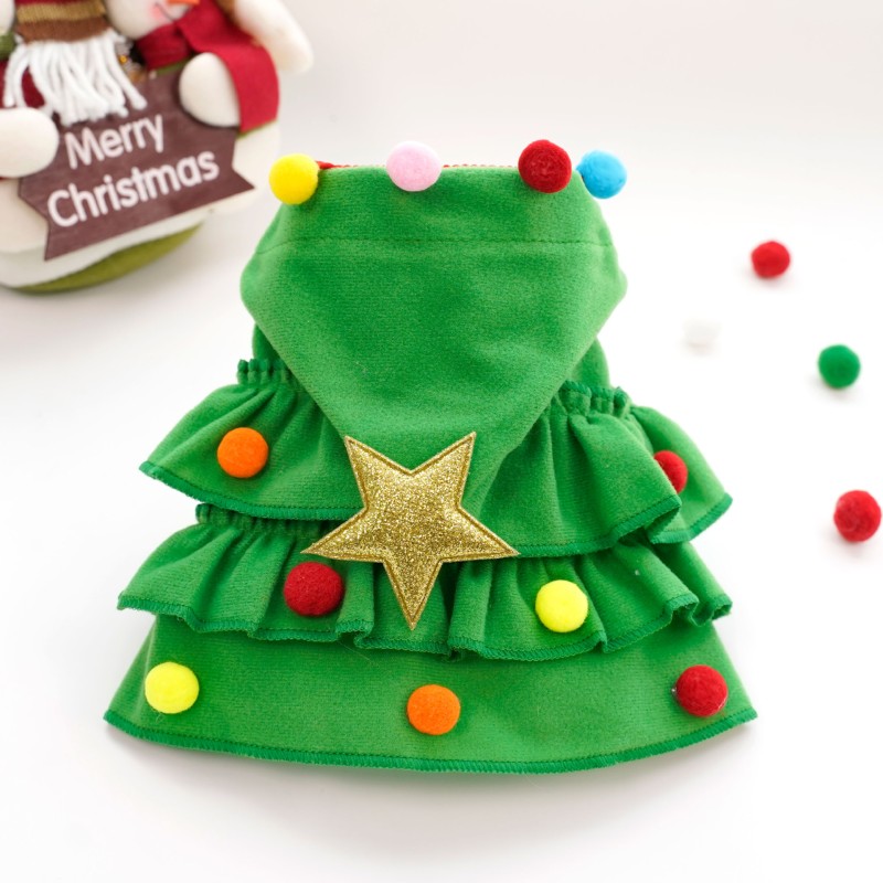 Pet Christmas Costume Manufacturer - OEM Tree Design Cape