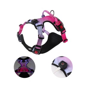 Dog Harness Manufacturer - OEM No Pull Gradient LED Reflective