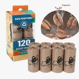 Dog Poop Bags Manufacturer - OEM 15-Roll Coffee-Flavored Pack