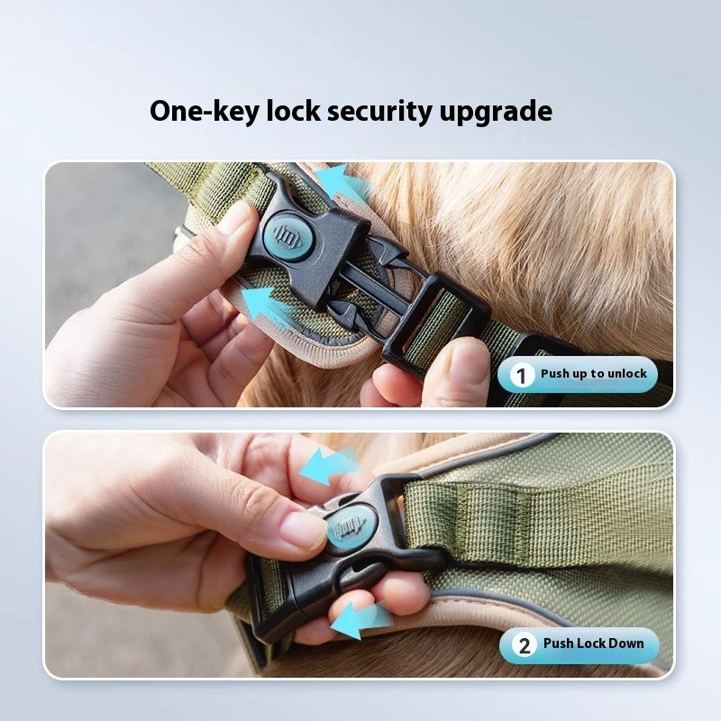 Dog Harness Factory - OEM Large Adjustable Oxford Cloth