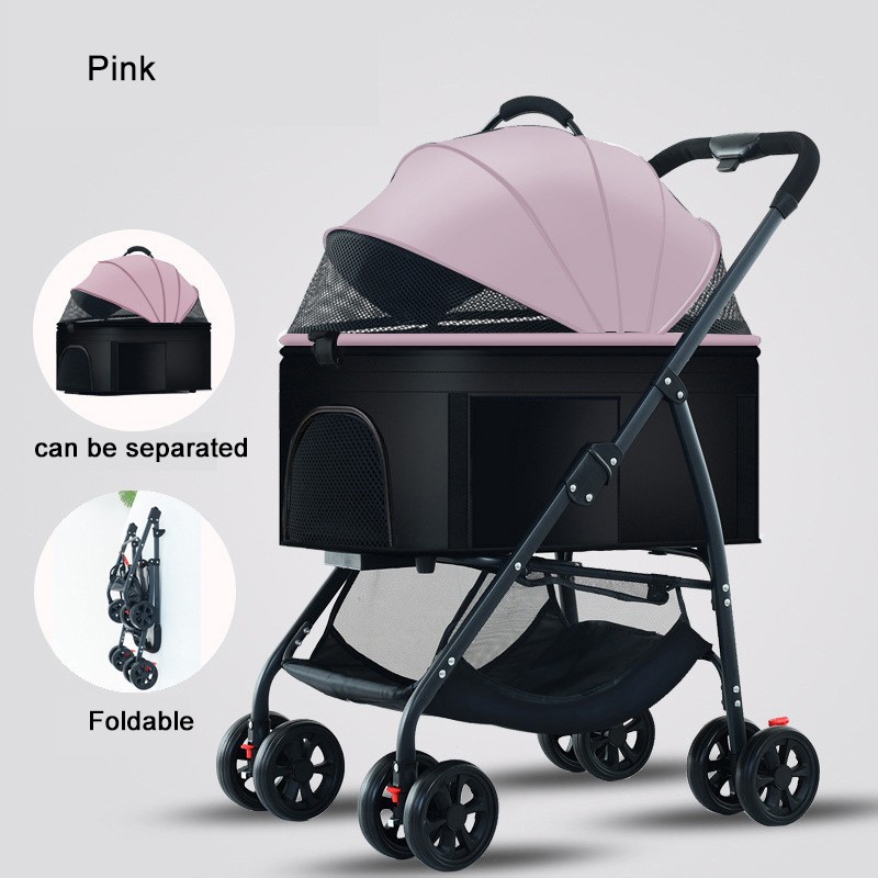 Pet Stroller Factory - OEM Foldable 4 Wheel Cart