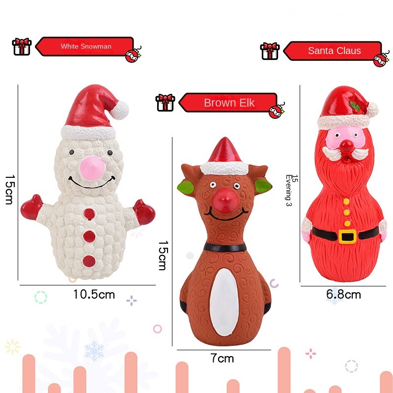Christmas Dog Toy Factory - OEM Bite-Resistant Santa Squeaky