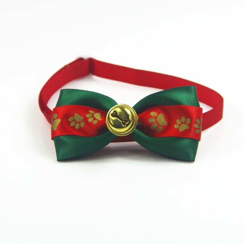 Pet Bow Tie Manufacturer - OEM New Year Red Green Handmade
