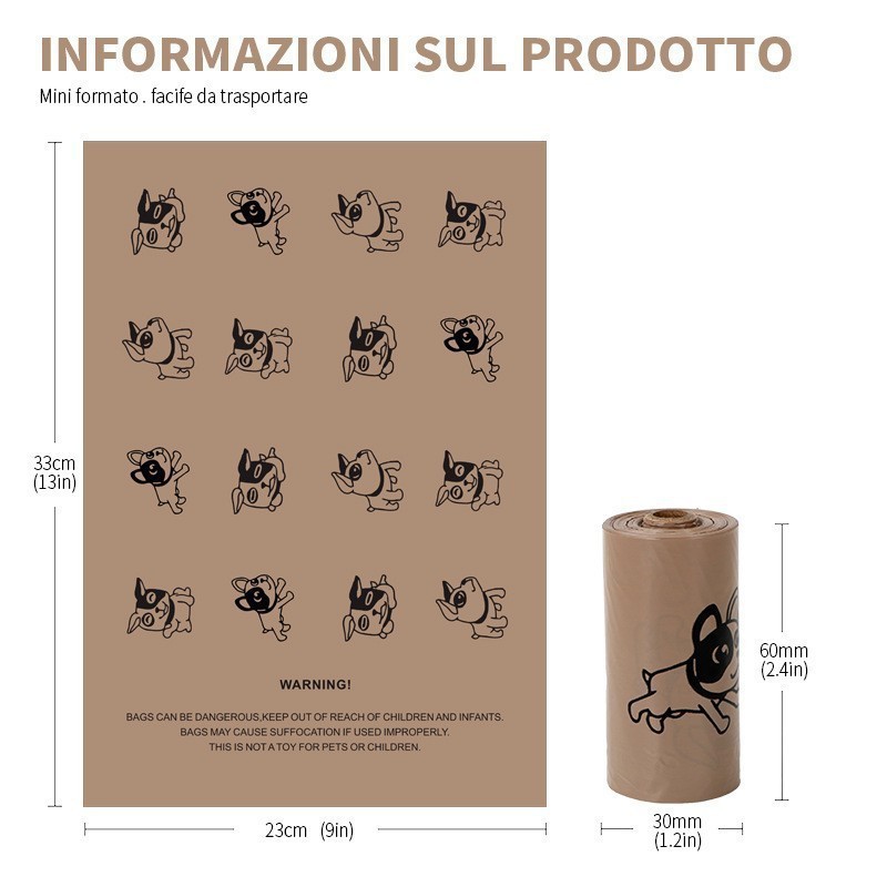 Dog Poop Bags Manufacturer - OEM 15-Roll Coffee-Flavored Pack