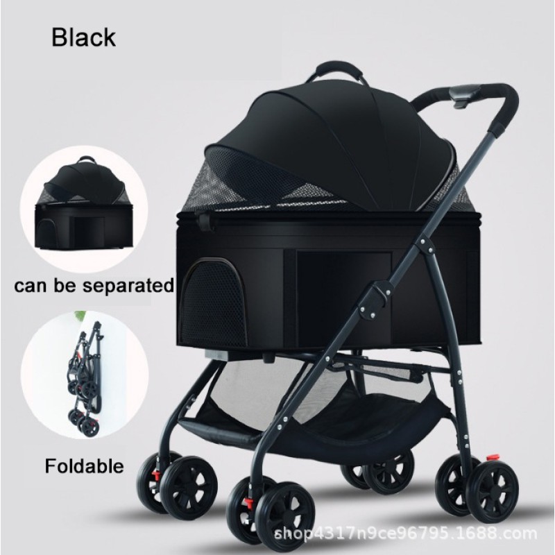 Pet Stroller Factory - OEM Foldable 4 Wheel Cart