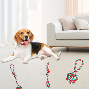 Pet Rope Toy Manufacturer - OEM Christmas Knot Bite-Resistant