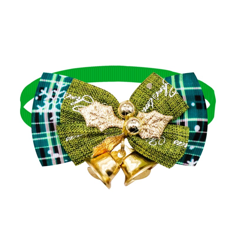Pet Christmas Collar Factory - OEM Bell Bow Tie Universal