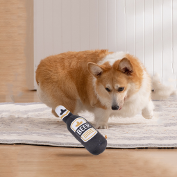 Pet Squeaky Toy Manufacturer - OEM Beer Bottle Shape Plush