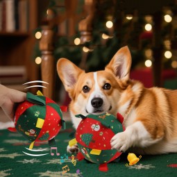 Christmas Pet Toy Factory - OEM Squeaky Built-In Bell Plush