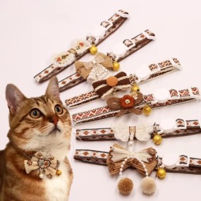 Cat Necklace Manufacturer - OEM Bell Bead Lace Bow Tie