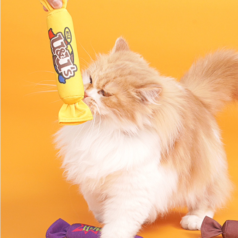 Catnip Toy Manufacturer - OEM Candy Shape Squeaky Molar