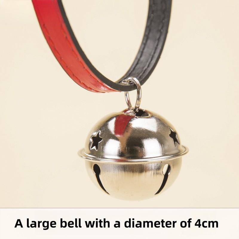 Pet Bell Collar Manufacturer - PU Material Adjustable Rivet